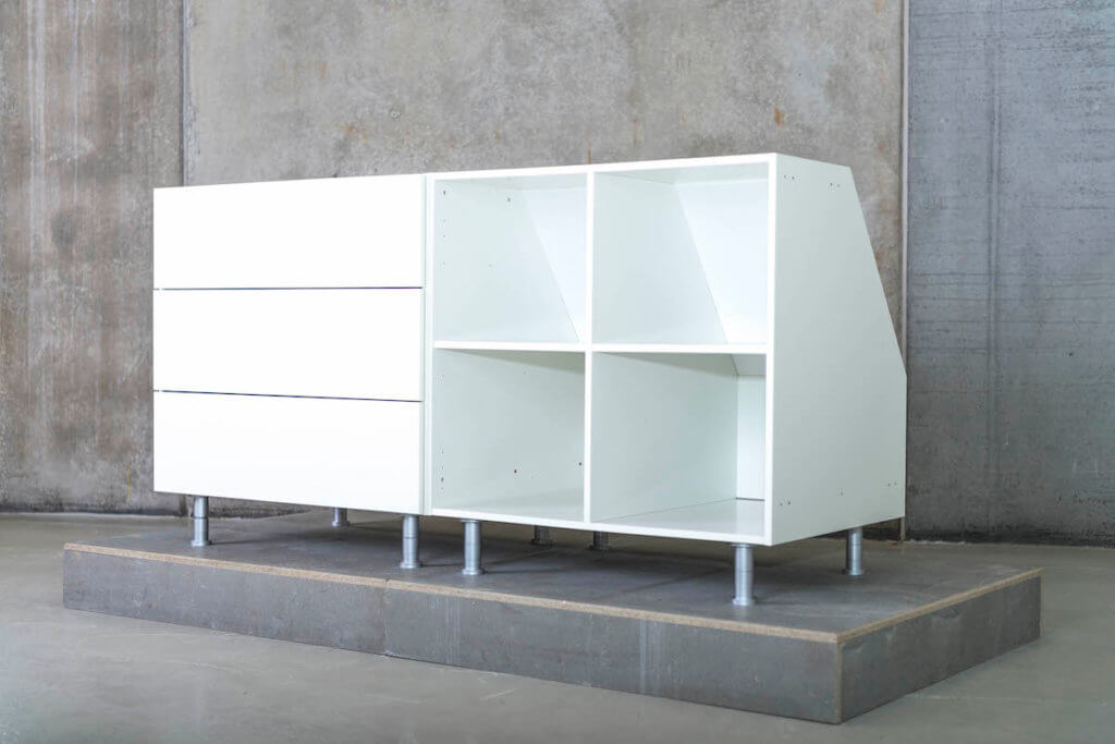 built-in low Duo: drawer - shelf